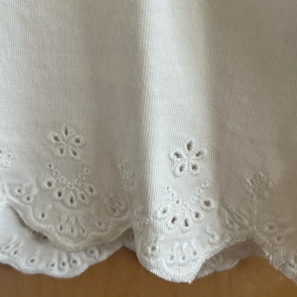 J.CREW EYELET SCALLOPED TRIM PETITE SHIFT DRESS - Picture 5 of 11